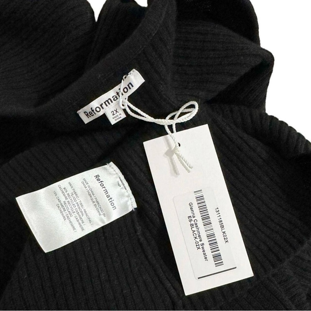 Reformation Black Ribbed Sweater - Picture 15 of 15